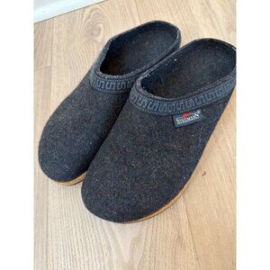 Stegmann Original 108 Wool Felt Clogs Cork Sole Grey Unisex